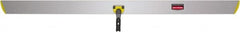 Rubbermaid - 60" Long x 5" Wide Aluminum Dust Mop Frame - Yellow, Hook & Loop & Quick Connect - Exact Tooling