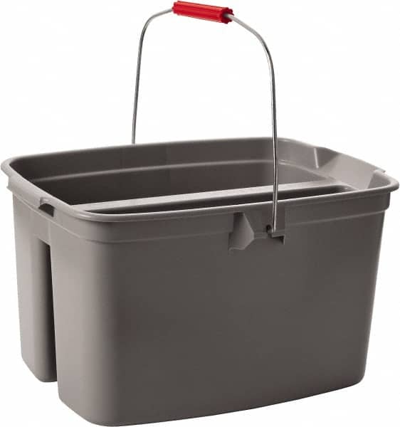 Rubbermaid - 19 Qt Double Pail - 18" Long x 10" High, Gray - Exact Tooling