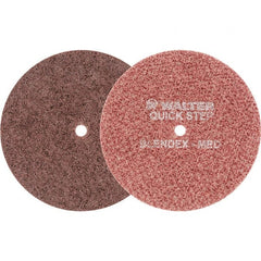 WALTER Surface Technologies - 6" Diam, Aluminum Oxide Hook & Loop Disc - Medium Grade, Coated, Series 07-R, Quick-Step Blendex - Exact Tooling
