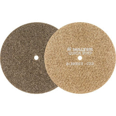 WALTER Surface Technologies - 7" Diam, Aluminum Oxide Hook & Loop Disc - Coarse Grade, Coated, Series 07-R, Quick-Step Blendex - Exact Tooling