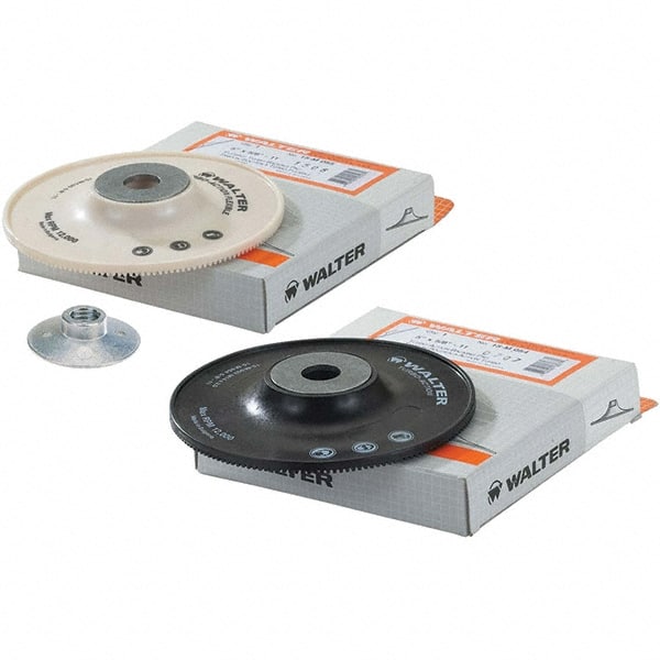 WALTER Surface Technologies - 7" Diam Disc Backing Turbo Backing Pad - 8,600 RPM - Exact Tooling