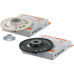 WALTER Surface Technologies - 7" Diam Disc Backing Turbo Backing Pad - 8,600 RPM - Exact Tooling