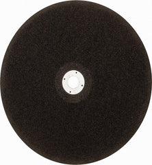 WALTER Surface Technologies - 14" 24 Grit Aluminum Oxide Cutoff Wheel - 1/8" Thick, 1" Arbor, 5,400 Max RPM, Use with Electric & Gas Powered Saws - Exact Tooling