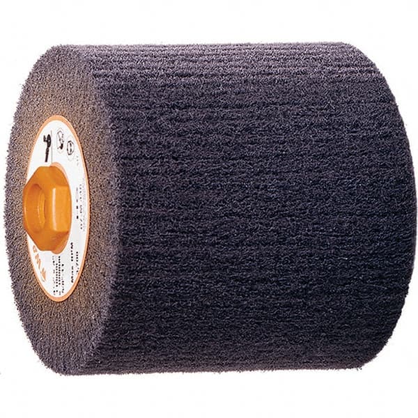 WALTER Surface Technologies - 4-1/2" Diam, Aluminum Oxide Unmounted Flap Wheels - 5/8" Hole, 4" Wide, Nonwoven, Very Fine Grade, 3,800 Max RPM - Exact Tooling