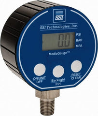 SSI Technologies - 3" Dial, 1/4 Thread, 0-300 Scale Range, Pressure Gauge - Lower Connection Mount, Accurate to 0.0025% of Scale - Exact Tooling