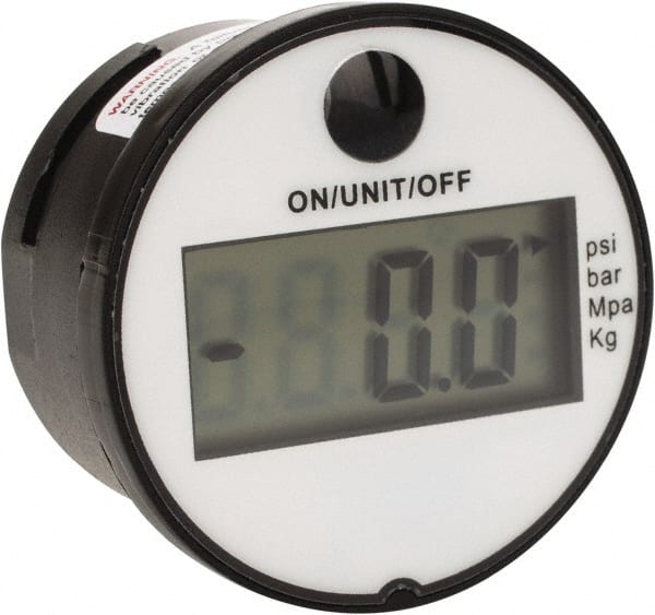 Kodiak Controls - 1-3/4" Dial, 1/8 Thread, 0-145 Scale Range, Pressure Gauge - Back Connection Mount, Accurate to 1% of Scale - Exact Tooling