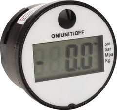 Kodiak Controls - 1-3/4" Dial, 1/4 Thread, 0-145 Scale Range, Pressure Gauge - Back Connection Mount, Accurate to 1% of Scale - Exact Tooling