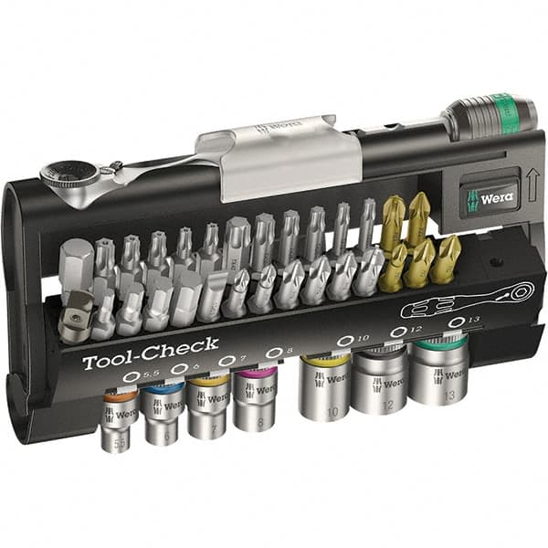 Wera - Screwdriver Bit Sets Type: Bit Set Drive Size: 1/4 (Inch) - Exact Tooling