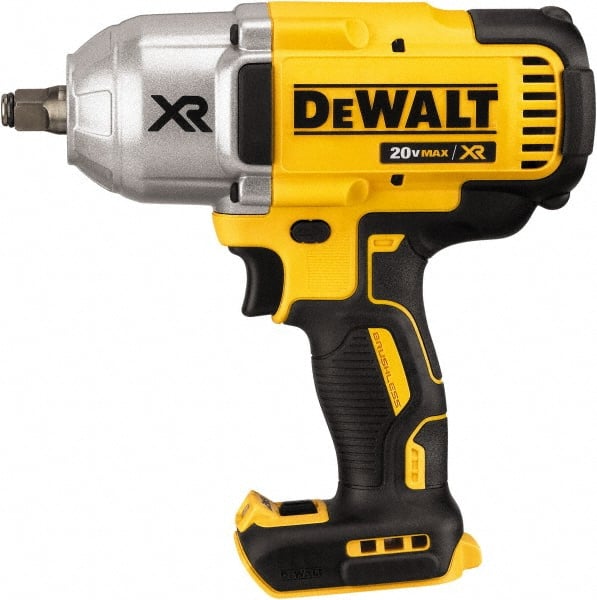 DeWALT - 1/2" Drive 20 Volt Mid-Handle Cordless Impact Wrench & Ratchet - 1,900 RPM, 0 to 2,400 BPM, 700 Ft/Lb Torque, Lithium-Ion Batteries Not Included - Exact Tooling