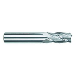 5/8 Dia. x 3-1/2 Overall Length 4-Flute .090 C/R Solid Carbide SE End Mill-Round Shank-Center Cut-Uncoated - Exact Tooling