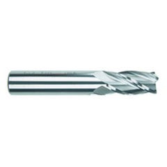 14mm Dia. x 89mm Overall Length 4-Flute Square End Solid Carbide SE End Mill-Round Shank-Center Cut-Uncoated - Exact Tooling