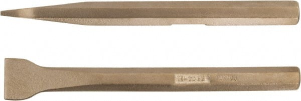 Ampco - Stiff Aluminum Bronze Alloy Straight Scraper - 5/8" Blade Width - Exact Tooling