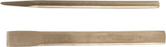 Ampco - 10" OAL x 1" Blade Width Nonsparking Oval Hand Chisel - 1" Tip - Exact Tooling