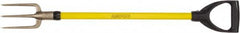 Ampco - Guncotton Fork with 29" Straight Fiberglass Handle - 6" Blade Width, 3 Tines, 9-1/2" Tine Length - Exact Tooling