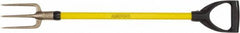 Ampco - Guncotton Fork with 29" Straight Fiberglass Handle - 4" Blade Width, 3 Tines, 5-1/4" Tine Length - Exact Tooling
