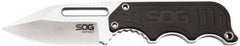 SOG Specialty Knives - 2-19/64" Long Blade, 5Cr15MoV Stainless Steel, Fine Edge, Fixed Blade Knife - 5.9" OAL, Includes Hard Molded Nylon Sheath - Exact Tooling