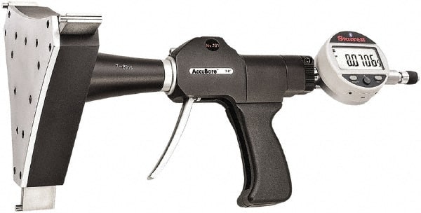 Starrett - Electronic Bore Gages Type: Pistol Grip Electronic Bore Gage Minimum Measurement (Decimal Inch): 7.0000 - Exact Tooling