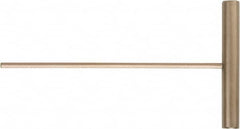 Ampco - 5mm Hex, T-Handle, Nonsparking Hex Key - 150mm OAL, Beryllium Copper Alloy & Nickel Aluminum Bronze, Metric System of Measurement - Exact Tooling