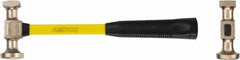Ampco - 1 Lb Head Nonsparking Sheet Metal Hammer - 14" OAL, Fiberglass Handle, 1-11/16" Face Diam - Exact Tooling