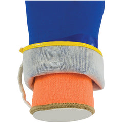 ‎58-8658DL/XL Insulated Seamless - ProCoat Sandy Coated Blue PVC Glove w/ Detachable 7G Terry Liner - 12″L - Exact Tooling