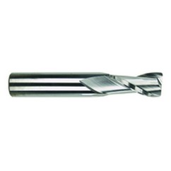 9mm Dia. x 70mm Overall Length 2-Flute Square End Solid Carbide SE End Mill-Round Shank-Center Cut-TiAlN - Exact Tooling