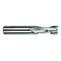 1 Dia. x 4 Overall Length 2-Flute Square End Solid Carbide SE End Mill-Round Shank-Center Cut-Uncoated - Exact Tooling