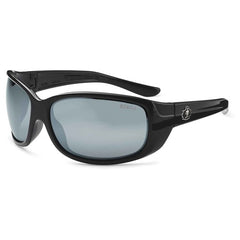 ERDA Silver Mirror Lens Black Safety Glasses - Exact Tooling
