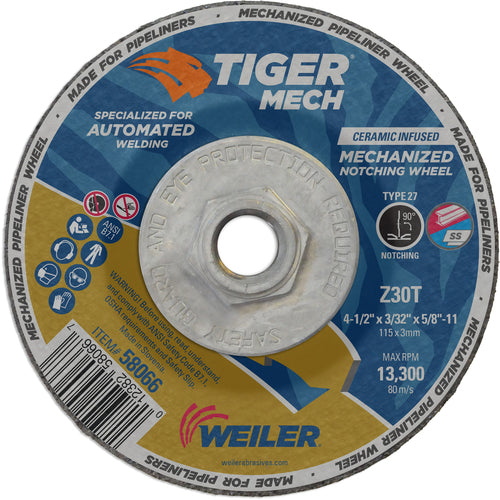 ‎4.5X3/32X5/8-11 T27 Z30T - Exact Tooling