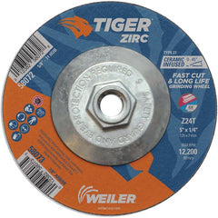 5X1/4 Z24T ZIRC T27 GRIND WHEEL - Exact Tooling