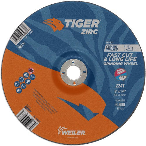 9X1/4Z7/8 Z24T ZIRC T27 GRIND WHL - Exact Tooling