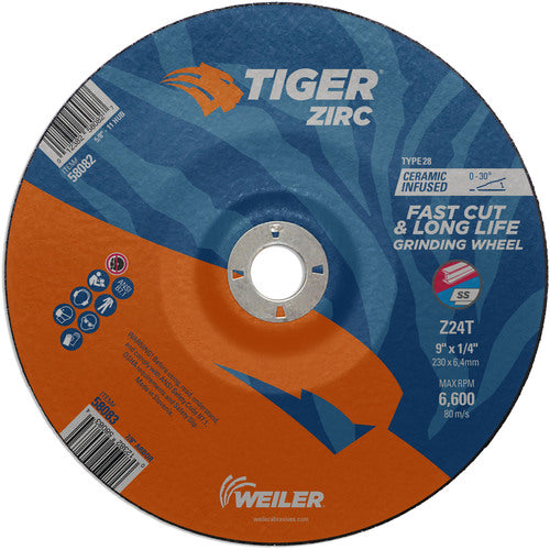 9Z1/4X7/8 Z24T ZIRC T28 GRIND WHL - Exact Tooling
