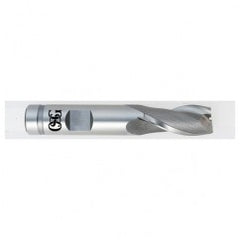 45.0mm Dia. x 4-1/8 Overall Length 2-Flute Square End HSS-CO SE End Mill-Round Shank-Center Cutting-Uncoated - Exact Tooling