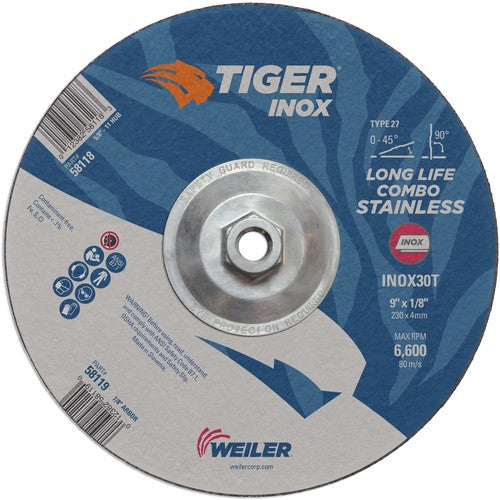 9X1/8 TIGER INOX TYPE 27 COMBO WHL - Exact Tooling