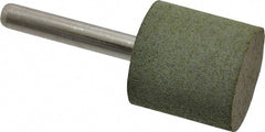 Grier Abrasives - 1" Max Diam x 2-1/2" Long, Cylinder W220, Rubberized Point - Coarse Grade, Aluminum Oxide, Mounted - Exact Tooling
