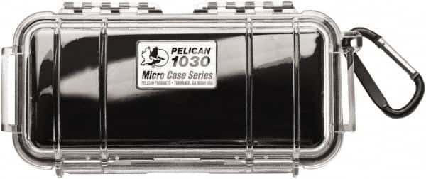 Pelican Products, Inc. - 3-7/8" Wide x 2-7/16" High, Clamshell Hard Case - Clear/Black, Polycarbonate - Exact Tooling