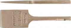 Ampco - 1-1/4" Head Width, 3-1/2" OAL, 3/4" Shank Diam, Scaling Chisel - Square Drive, Square Shank - Exact Tooling