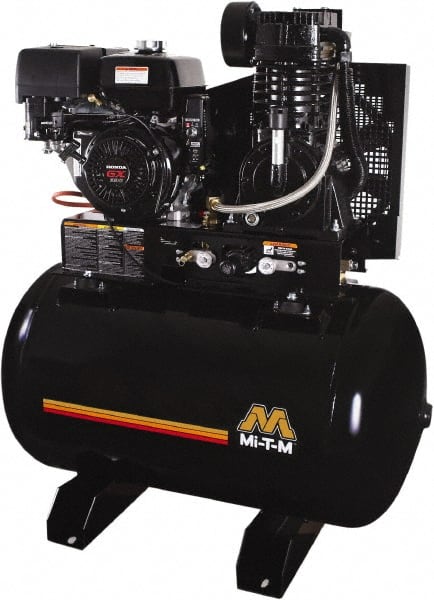 MI-T-M - Stationary Gas Air Compressors Horsepower: 13 Cubic Feet per Minute: 29.00 - Exact Tooling