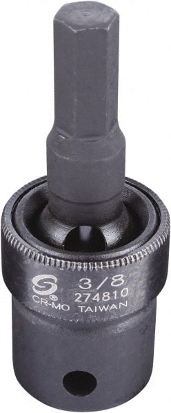 Sunex Tools - 1/2" Drive, 3/8" Impact Hex Bit Socket - Exact Tooling