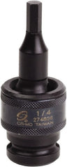 Sunex Tools - 1/2" Drive, 1/4" Impact Hex Bit Socket - Exact Tooling