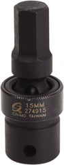 Sunex Tools - 1/2" Drive, 15mm Impact Hex Bit Socket - Exact Tooling