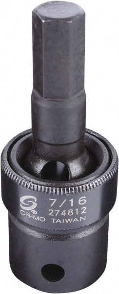 Sunex Tools - 1/2" Drive, 7/16" Impact Hex Bit Socket - Exact Tooling