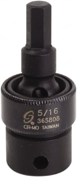 Sunex Tools - 3/8" Drive, 5/16" Impact Hex Bit Socket - Exact Tooling