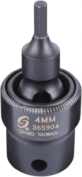 Sunex Tools - 3/8" Drive, 4mm Impact Hex Bit Socket - Exact Tooling
