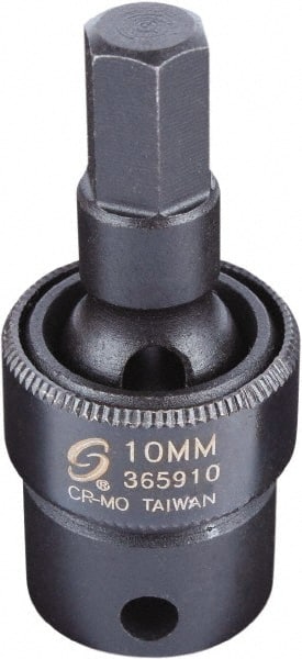Sunex Tools - 3/8" Drive, 10mm Impact Hex Bit Socket - Exact Tooling