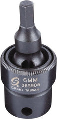 Sunex Tools - 3/8" Drive, 6mm Impact Hex Bit Socket - Exact Tooling