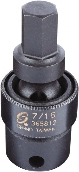 Sunex Tools - 3/8" Drive, 7/16" Impact Hex Bit Socket - Exact Tooling