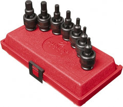 Sunex Tools - 7 Piece 3/8" Drive Metric Impact Hex Bit Socket Set - 4 to 12mm Hex - Exact Tooling
