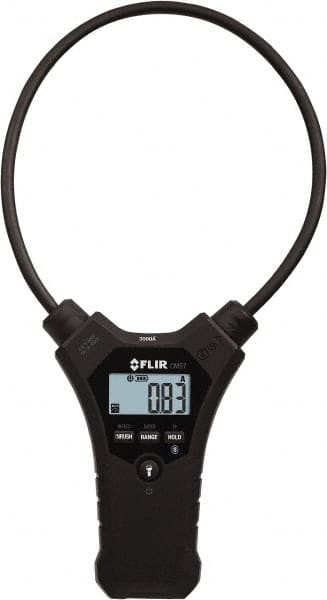 FLIR - CM57, CAT IV, Digital True RMS Wireless Clamp Meter with 18" Flex Jaws - 3000 AC Amps, Measures Current - Exact Tooling
