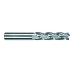 3/8 Dia. x 2-1/2 Overall Length 4-Flute Square End Solid Carbide SE End Mill-Round Shank-Center Cut-TiCN - Exact Tooling