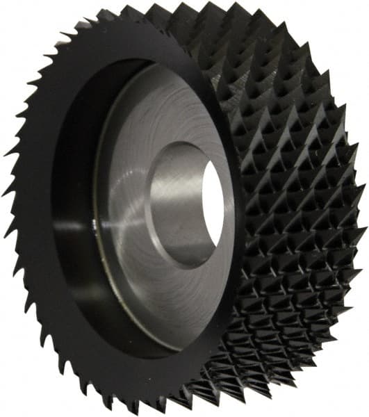 Controx - 49mm Diam, 0.63" LOC, Plain End, Powdered Metal Diamond Pattern Router Bit - Right Hand Cut, 16mm OAL - Exact Tooling